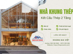 Nhà Khung Thép Kết Cấu Thép 2 Tầng