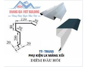 Phụ kiện TT-Truss Liên Kết Máng Xối Diềm Đầu Hồi