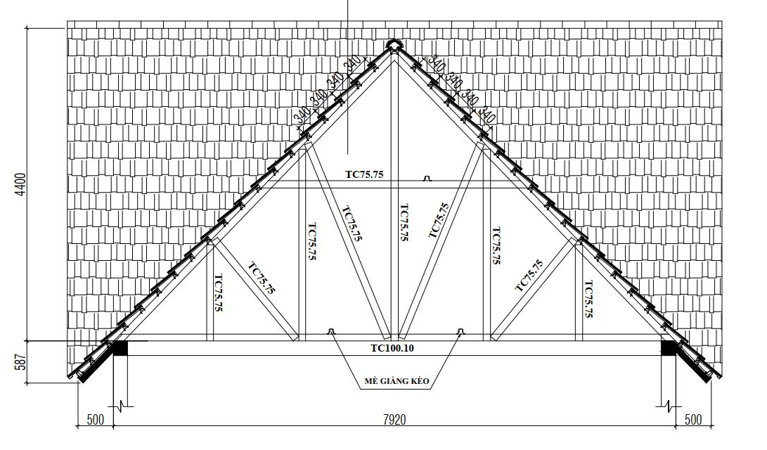 Ưu điểm của hệ giàn thép mạ 2 lớp lợp ngói