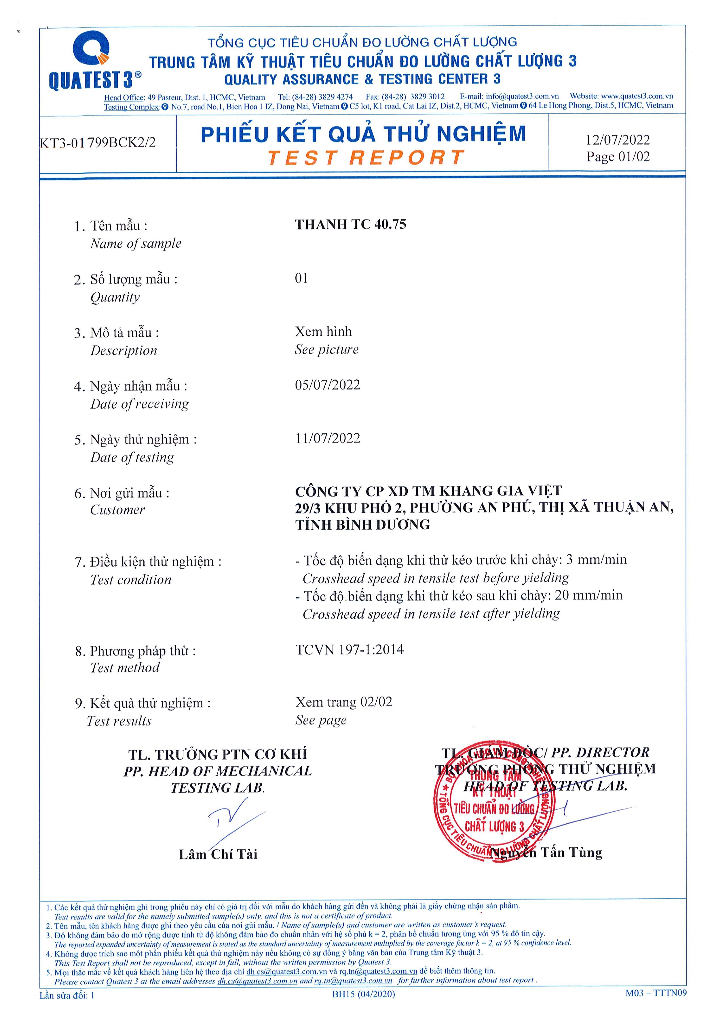 QUATEST3 - TC75.60